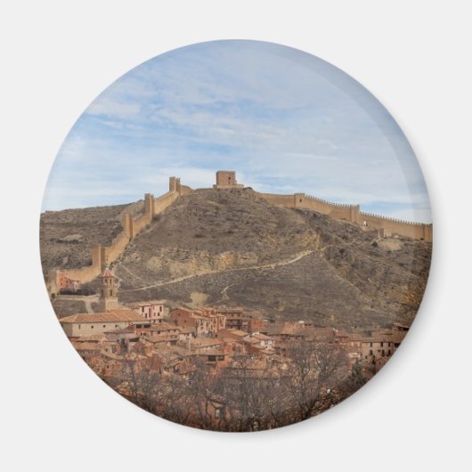Kathedrale und Stadtmauern Albarracín, Aragon Span Magnet (Vorne)