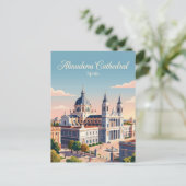 Kathedrale von Almudena Spanien Postkarte (Stehend Vorderseite)