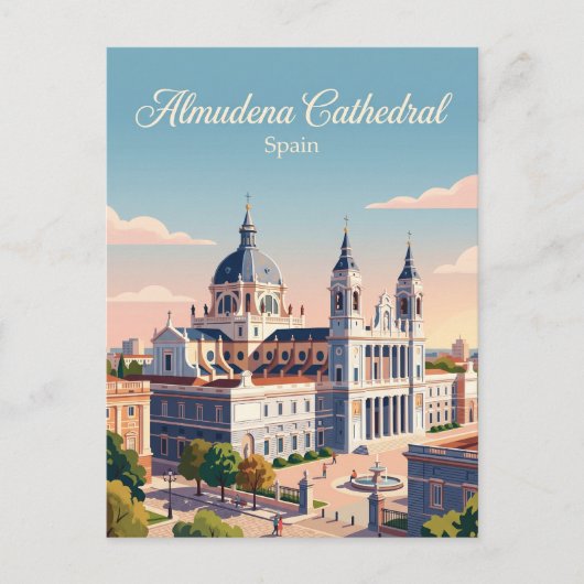 Kathedrale von Almudena Spanien Postkarte (Vorderseite)