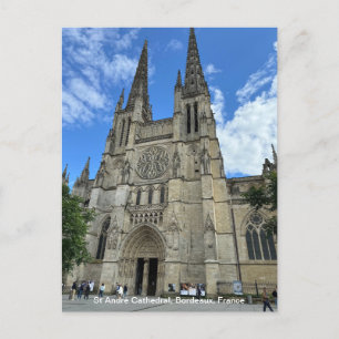 Kathedrale von Bordeaux (Saint-André de Bordeaux) Feiertagspostkarte