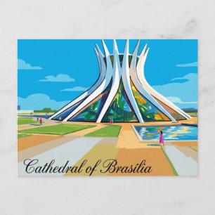 Kathedrale von Brasília Brasilien Postkarte