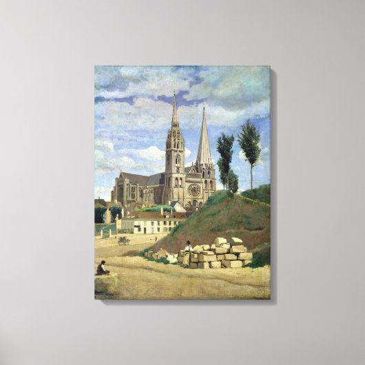 Kathedrale von Chartres, 1830 Leinwanddruck (Vorderseite)