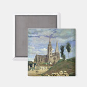 Kathedrale von Chartres, 1830 Magnet (Vorderseite/Rückseite)