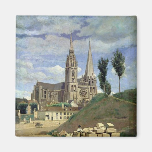 Kathedrale von Chartres, 1830 Magnet (Vorne)
