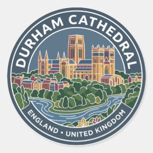 Kathedrale von Durham Vereinigtes Königreich Runder Aufkleber