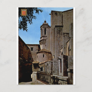 Kathedrale von Girona Presbyterium Vintage-Ansicht Postkarte
