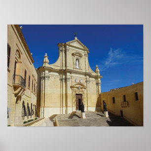 Kathedrale von Gozo Mariä Himmelfahrt Malta Poster
