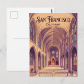 Kathedrale von Grace USA Postkarte (Vorne/Hinten)