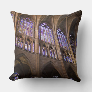Kathedrale von Leon, Innenraumfenster aus Buntglas Kissen