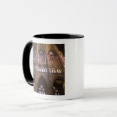 Kathedrale von Leon, Innenraumfenster mit Glasmale Tasse (Vorderseite Links)