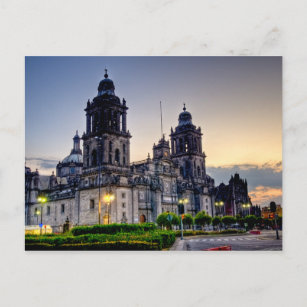 Kathedrale von Mexiko Postkarte