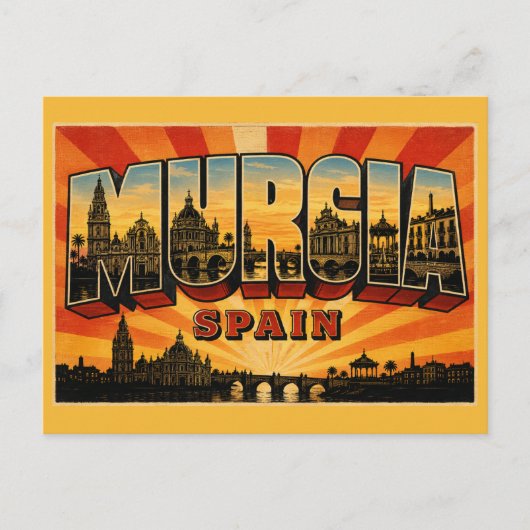 Kathedrale von Murcia Spanien Postkarte (Vorderseite)