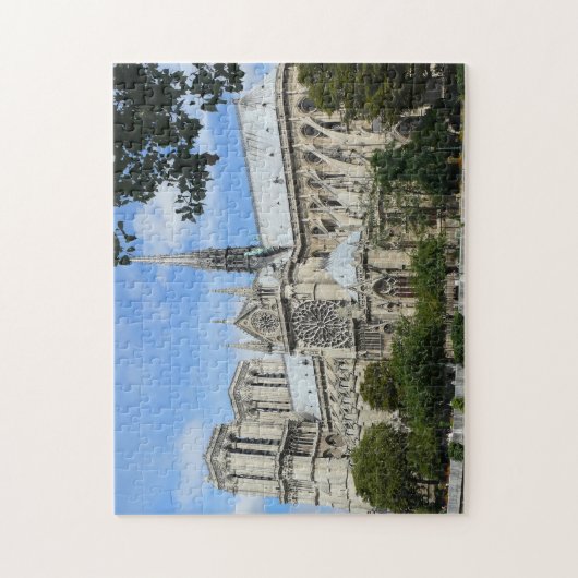 Kathedrale von Notre Dame in Paris Puzzle (Vertikal)