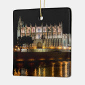 Kathedrale von Palma de Mallorca am Abend - Spanie Keramikornament (Links)