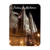 Kathedrale von Palma de Mallorca am Abend - Spanie Magnet (Vertikal)