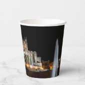 Kathedrale von Palma de Mallorca am Abend - Spanie Pappbecher (Rückseite)