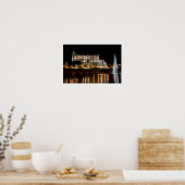 Kathedrale von Palma de Mallorca am Abend - Spanie Poster (Küche)