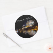 Kathedrale von Palma de Mallorca am Abend - Spanie Runder Aufkleber (Umschlag)