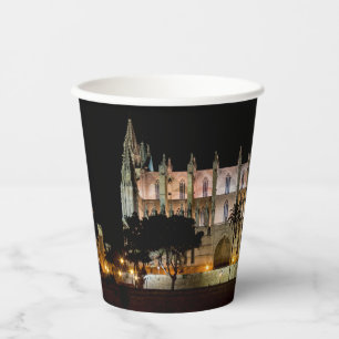Kathedrale von Palma de Mallorca bei Nacht - Spani Pappbecher