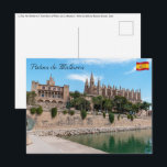 Kathedrale von Palma de Mallorca und Almudaina Postkarte<br><div class="desc">La Seu,  die Kathedrale Santa Maria von Palma und der Königliche Palast von La Almudaina - Palma de Mallorca,  Balearen,  Spanien</div>