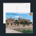 Kathedrale von Palma de Mallorca und Almudaina Postkarte<br><div class="desc">La Seu,  die Kathedrale Santa Maria von Palma und der Königliche Palast von La Almudaina - Palma de Mallorca,  Balearen,  Spanien</div>
