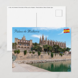 Kathedrale von Palma de Mallorca und Almudaina Postkarte