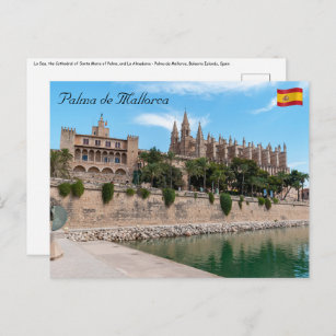 Kathedrale von Palma de Mallorca und Almudaina Postkarte