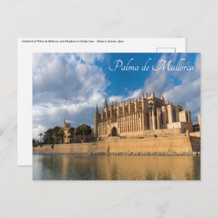 Kathedrale von Palma de Mallorca zur Goldenen Stun Postkarte