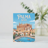 Kathedrale von Palma Spanien Postkarte (Stehend Vorderseite)