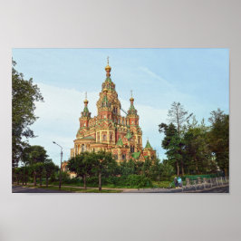 Kathedrale von Peter und Paul, Peterhof, Russland Poster