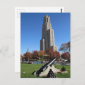 Kathedrale von Pittsburgh Postkarte (Vorne/Hinten)