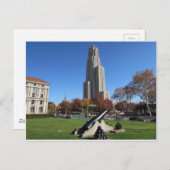 Kathedrale von Pittsburgh Postkarte (Vorne/Hinten)