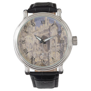 Kathedrale von Rouen, Harmonie in Blau und Gold vo Armbanduhr