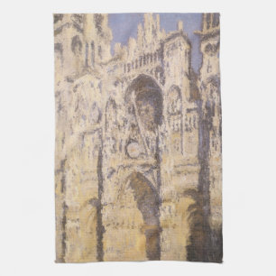 Kathedrale von Rouen, Harmonie in Blau und Gold vo Geschirrtuch