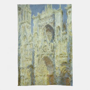 Kathedrale von Rouen, Westfassade, Sonnenlicht, Cl Geschirrtuch