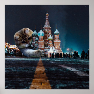 Kathedrale von Saint Basil und Hosico Poster