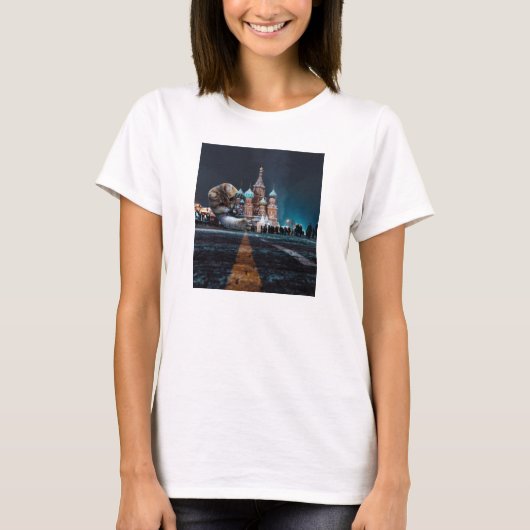 Kathedrale von Saint Basil und Hosico T-Shirt (Vorderseite)