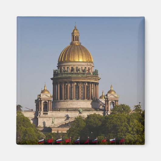 Kathedrale von Saint Isaac, vom Fluss Neva Magnet (Vorne)