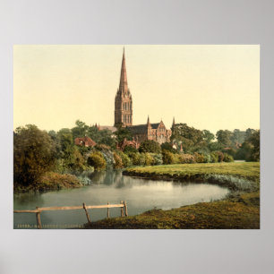 Kathedrale von Salisbury I, Wiltshire, England Poster