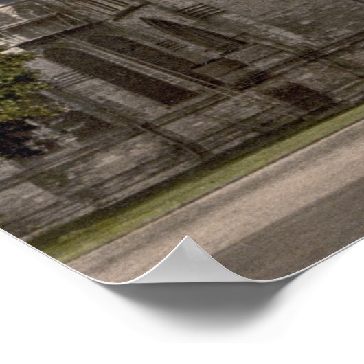 Kathedrale von Salisbury in England (c. 1900) Poster (Ecke)