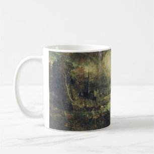 Kathedrale von Salisbury von den Meadows aus Kaffeetasse