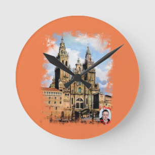 Kathedrale von Santiago Compostela Von ,(Zu Runde Wanduhr