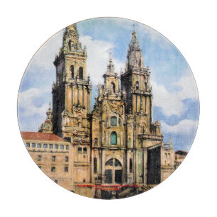 Kathedrale von Santiago Compostela Von ,(Zu Schneidebrett