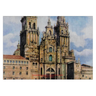 Kathedrale von Santiago Compostela Von ,(Zu Schneidebrett