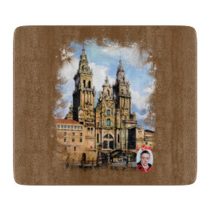 Kathedrale von Santiago Compostela Von ,(Zu Schneidebrett