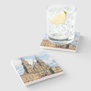 Kathedrale von Santiago Compostela Von ,(Zu Steinuntersetzer