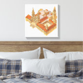 Kathedrale von Santiago de Compostela. Spanien Leinwanddruck (Insitu (Schlafzimmer))
