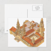 Kathedrale von Santiago de Compostela. Spanien Postkarte (Vorne/Hinten)