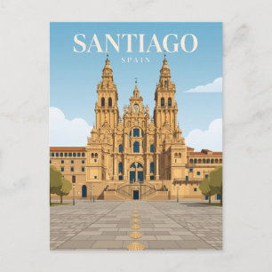 Kathedrale von Santiago de Compostela Spanien Postkarte