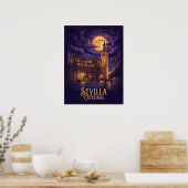 Kathedrale von Sevilla Gotik Reise Poster (Küche)